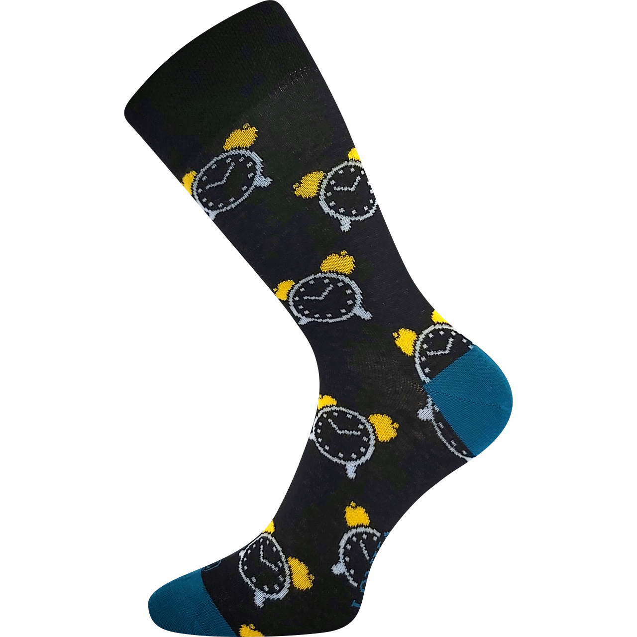 Ponožky trendy unisex Lonka Woodoo Hodiny - černé-modré, 39-42