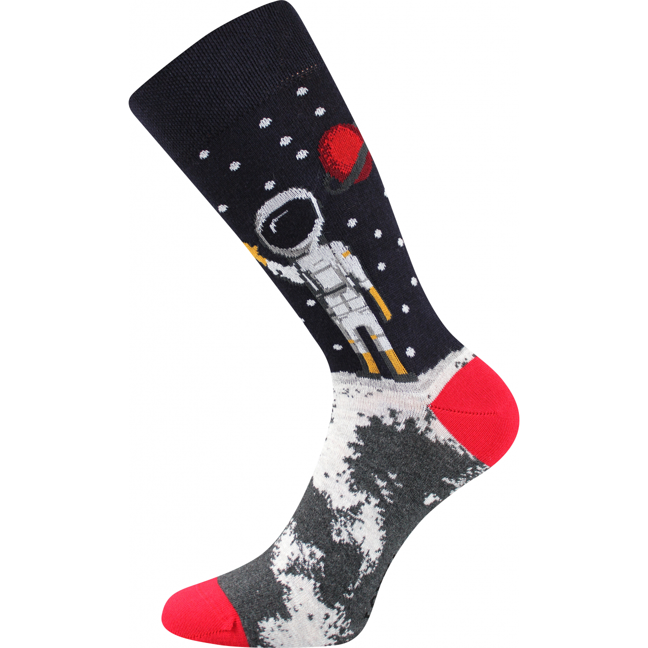 Ponožky trendy pánské Lonka Depate Vesmír - černé-bílé, 39-42