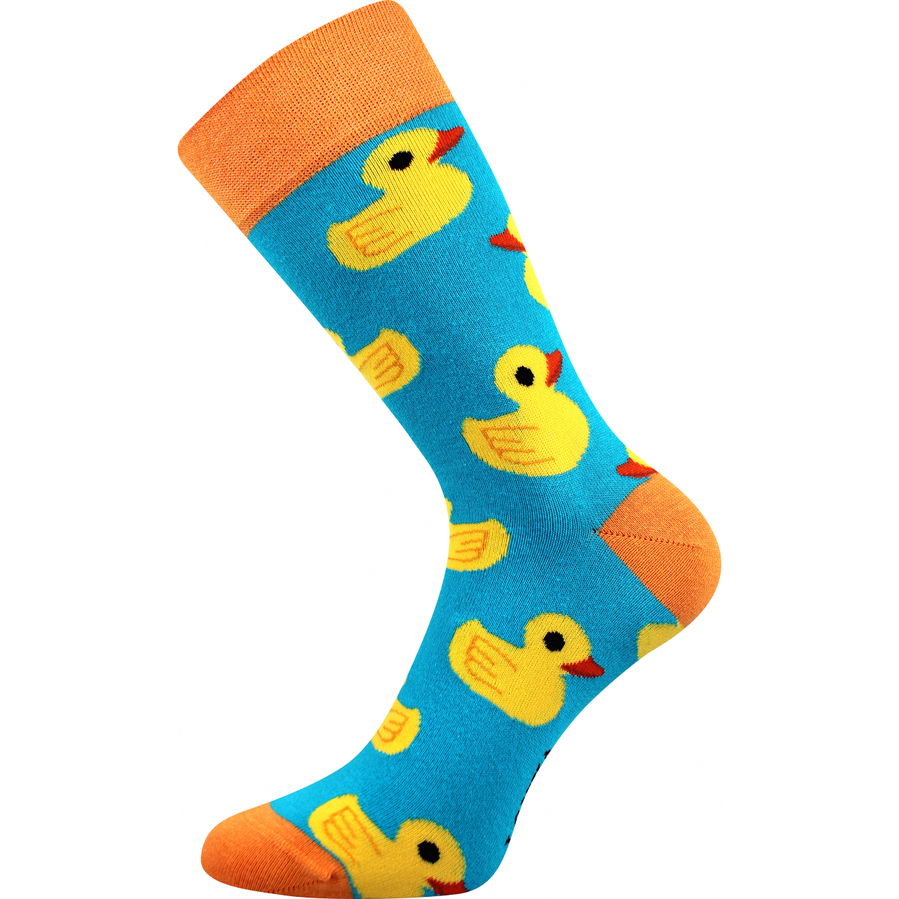 Ponožky trendy pánské Lonka Depate Kačenky - modré-žluté, 43-46