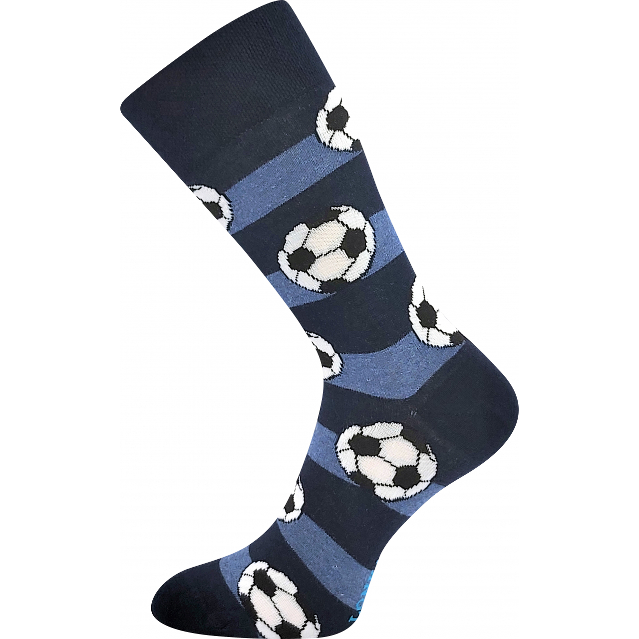 Ponožky trendy pánské Lonka Depate Fotbal - černé-modré, 39-42
