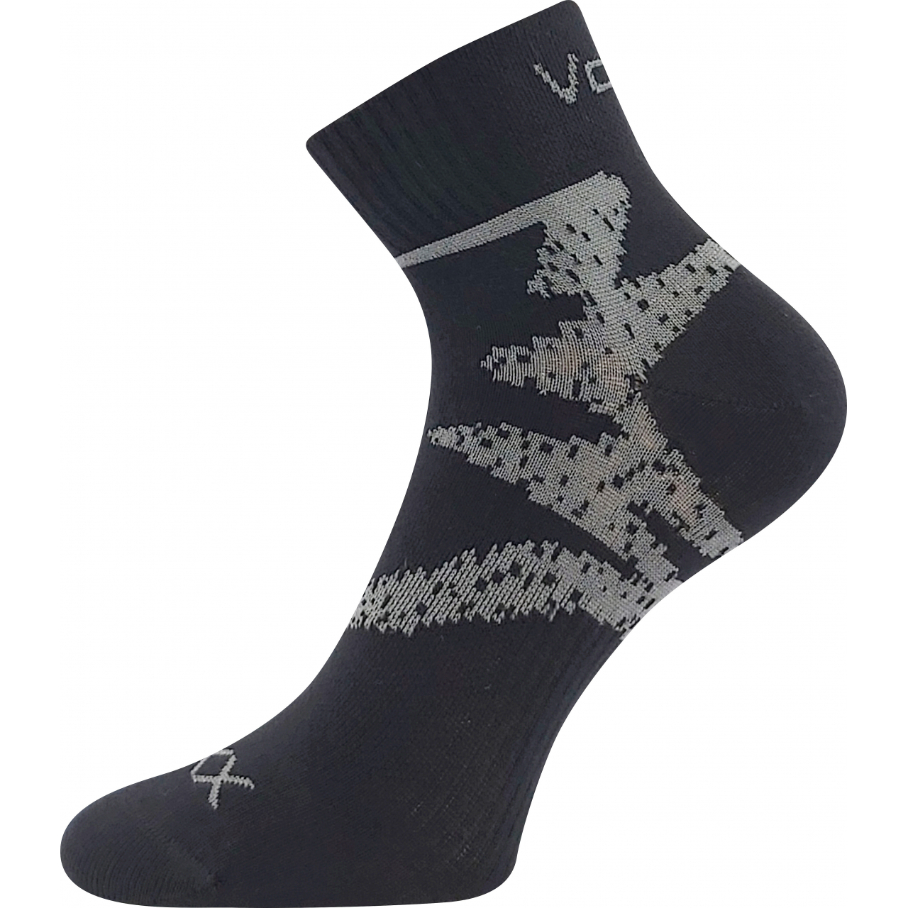 Ponožky sportovní unisex Voxx Franz 05 - černé-šedé, 43-46