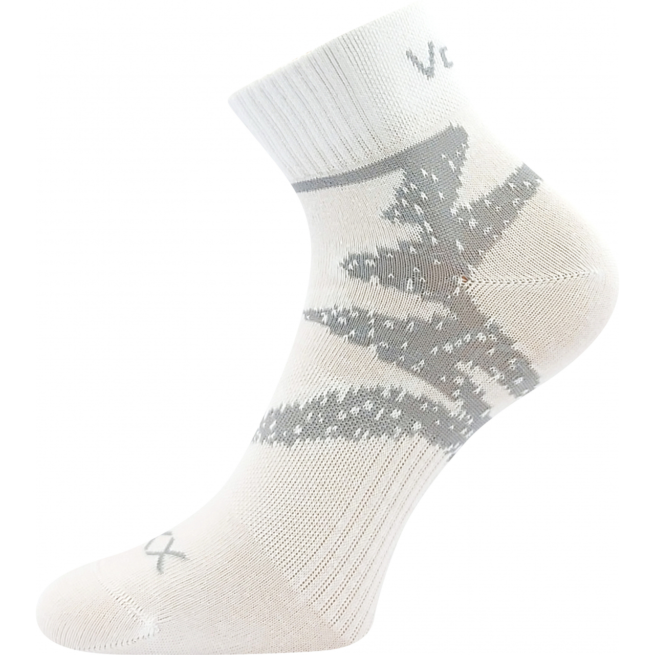 Ponožky sportovní unisex Voxx Franz 05 - bílé-šedé, 39-42