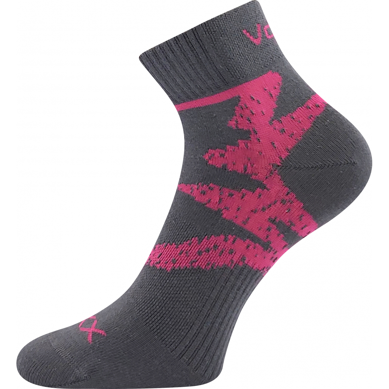 Ponožky sportovní unisex Voxx Franz 05 - šedé-růžové, 39-42