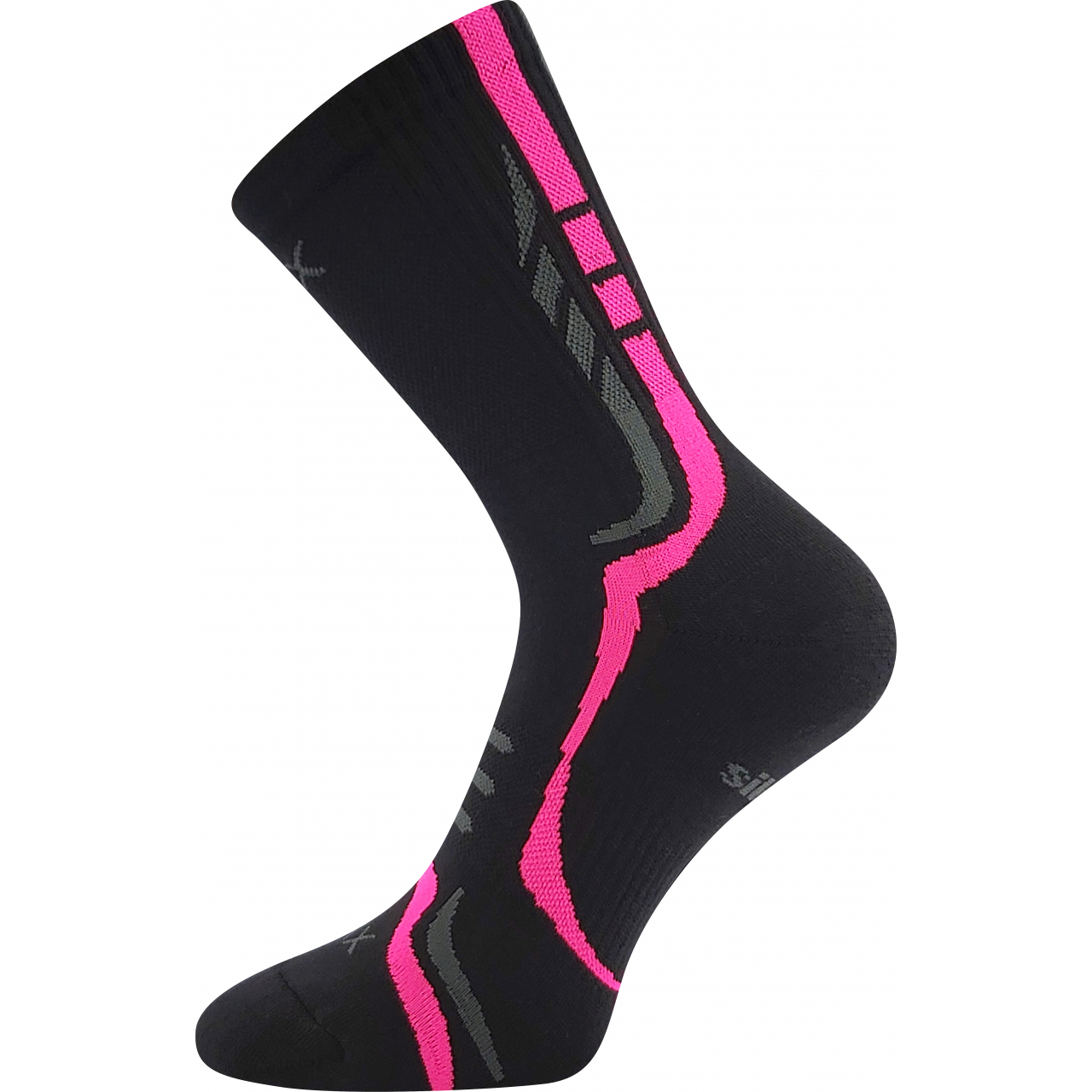 Ponožky sportovní unisex Voxx Thorx - černo-růžové, 39-42