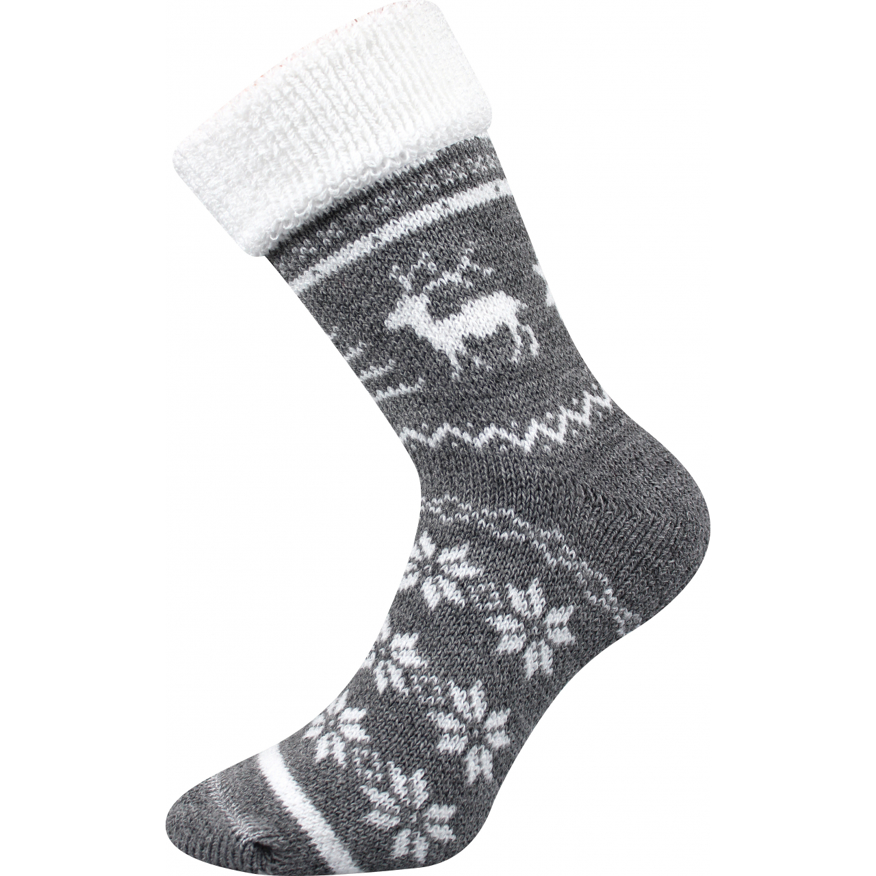 Ponožky termo unisex Boma Norway - šedé-bílé, 35-38