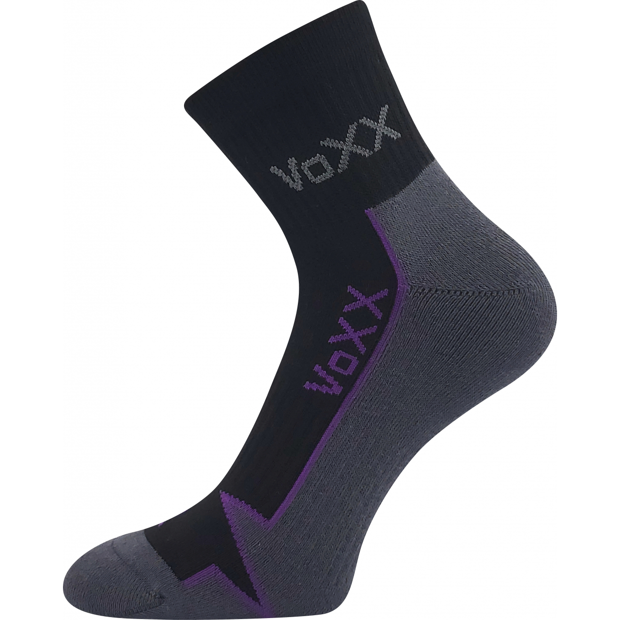 Ponožky unisex sportovní VoXX Locator B - černé-šedé, 39-42