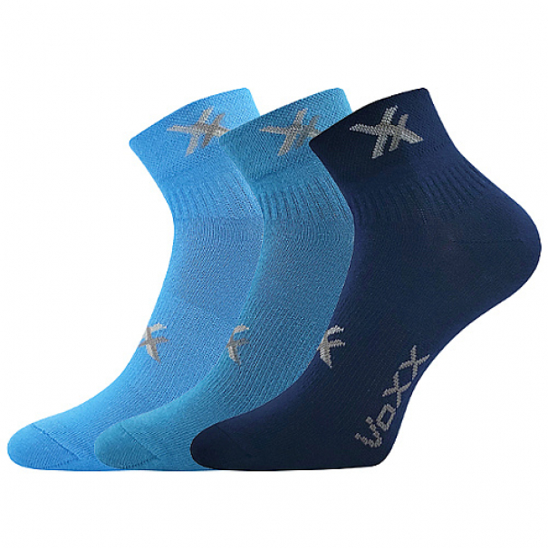 Ponožky dětské slabé Voxx Quendik 3 páry - modré, 35-38