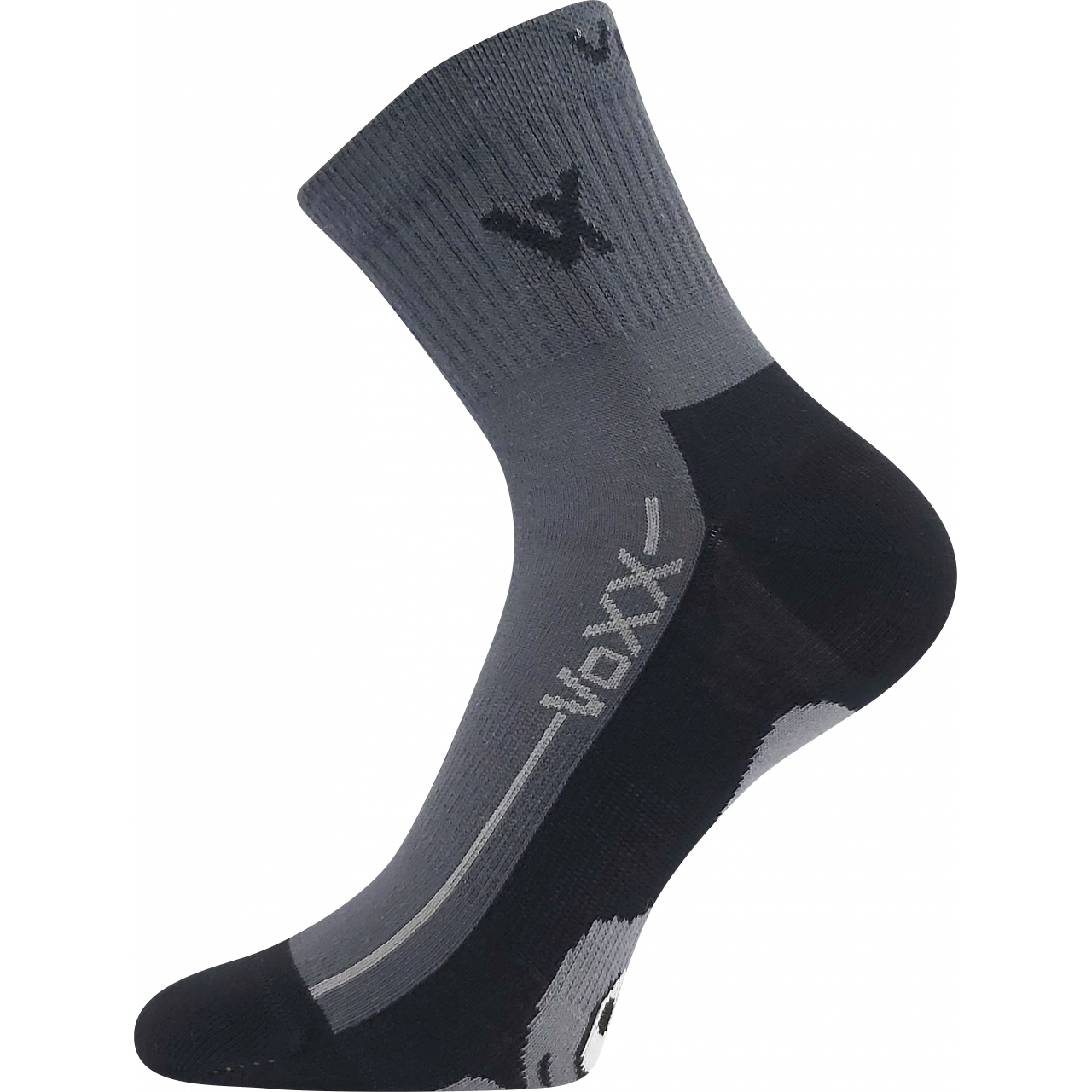 Ponožky unisex slabé VoXX Barefootan - tmavě šedé, 35-38