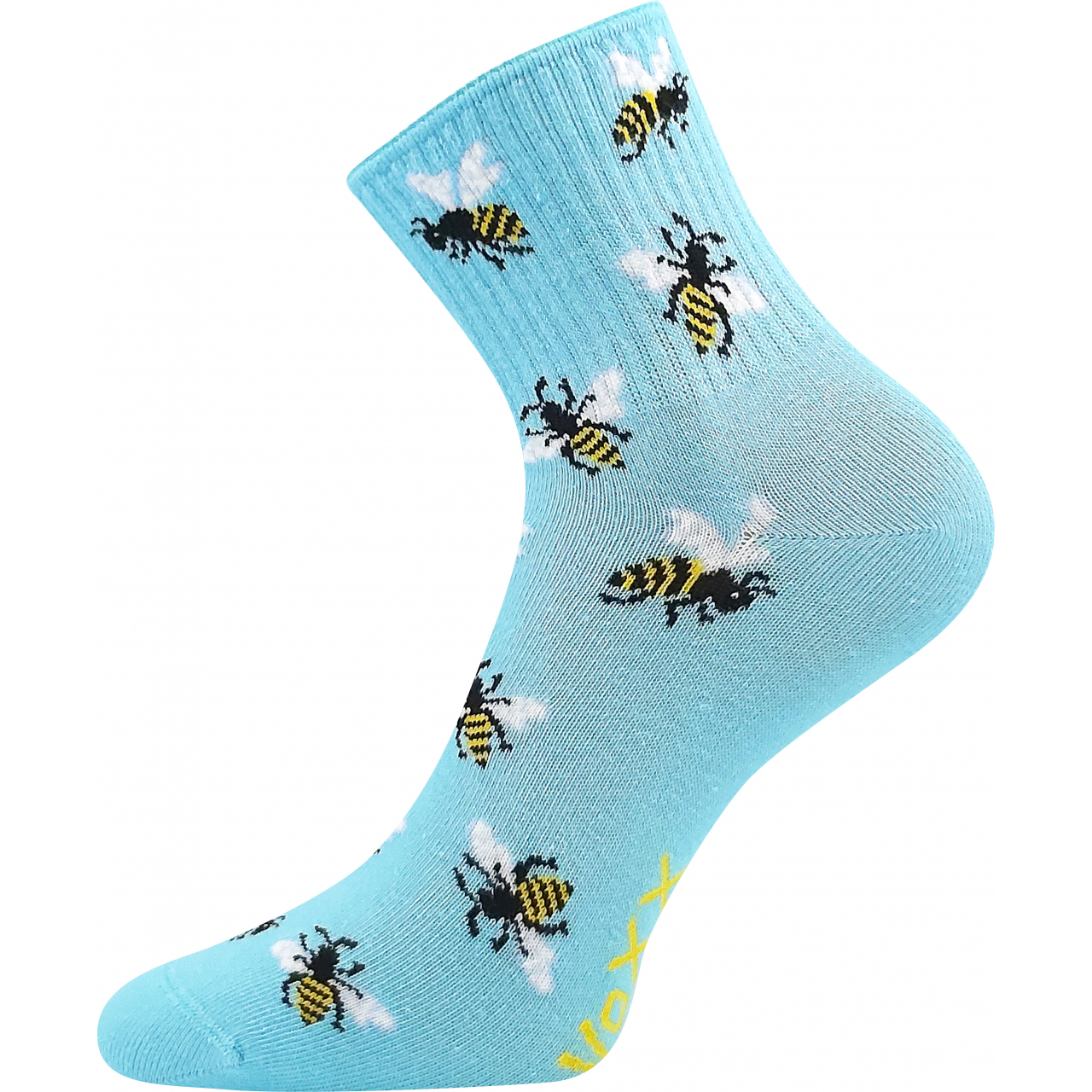 Ponožky dámské Boma Agapi Včelky - světle modré, 35-38