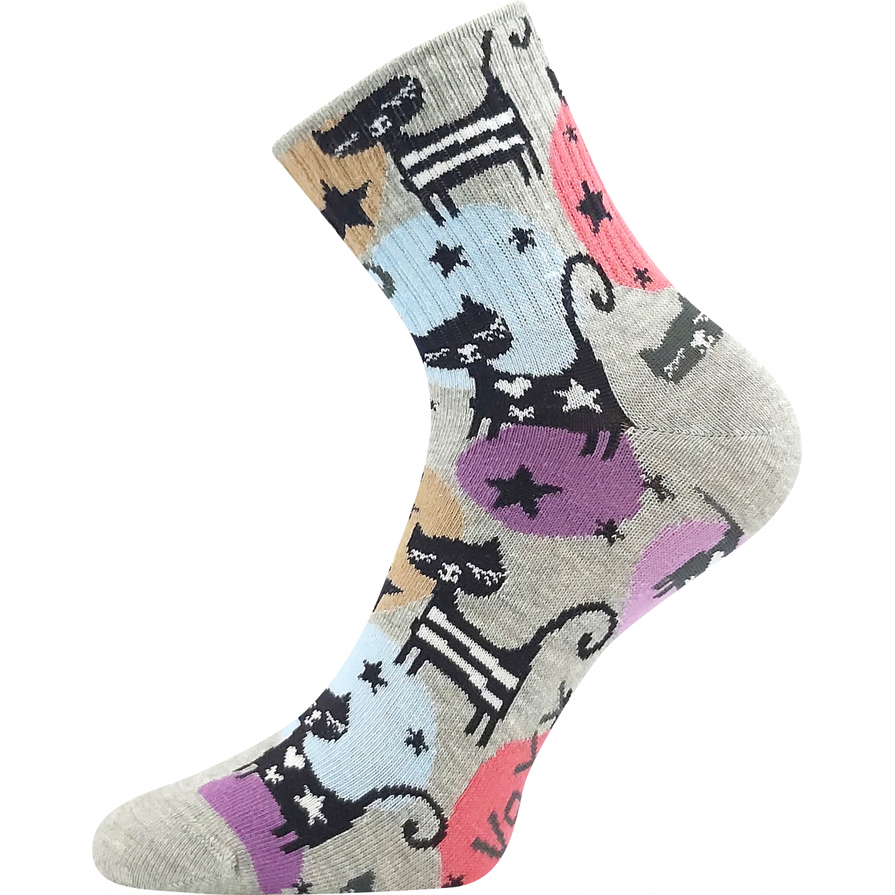 Ponožky dámské Boma Agapi Kočky - barevné, 39-42