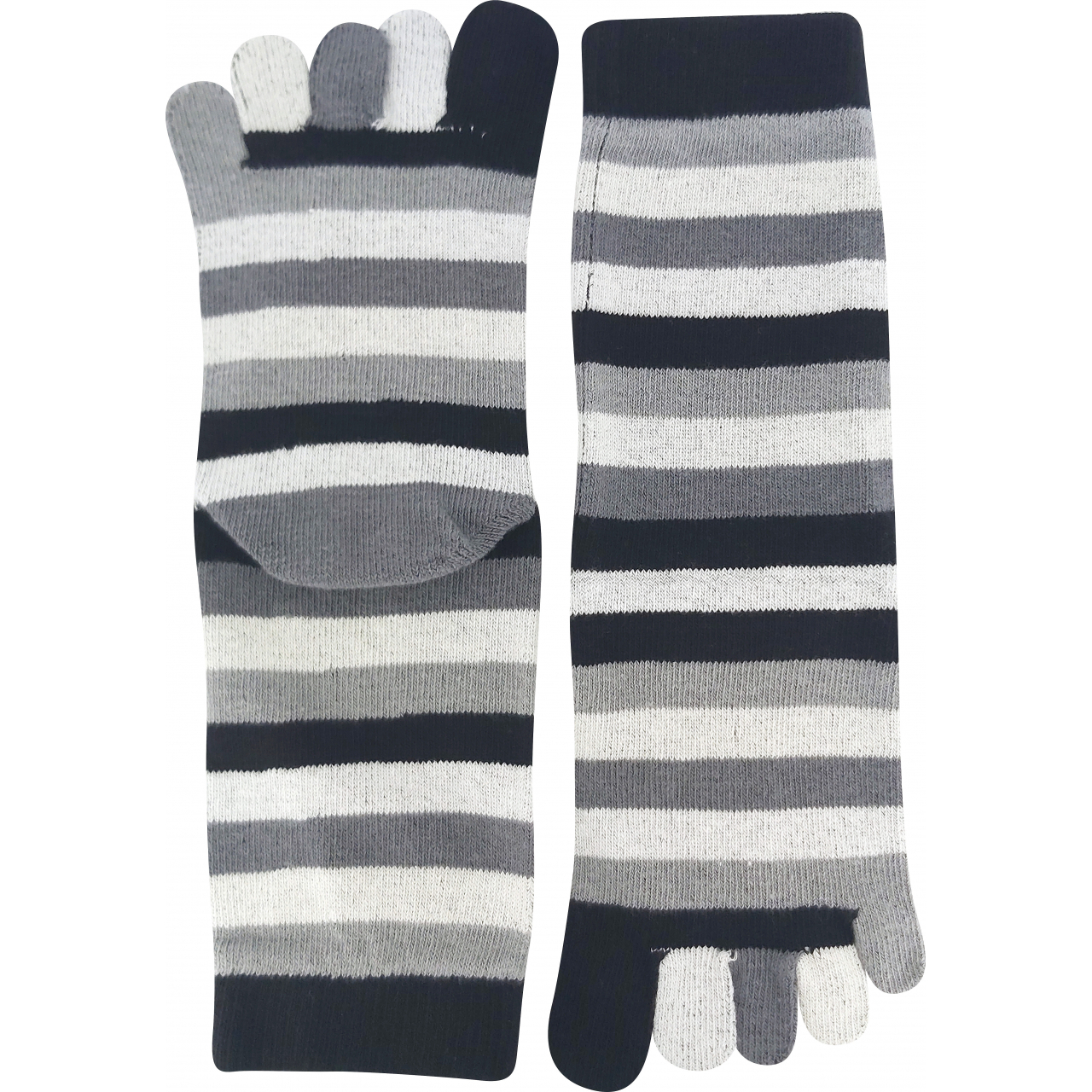 Ponožky unisex Boma Prstan-a 10 Pruhy - šedé, 36-41