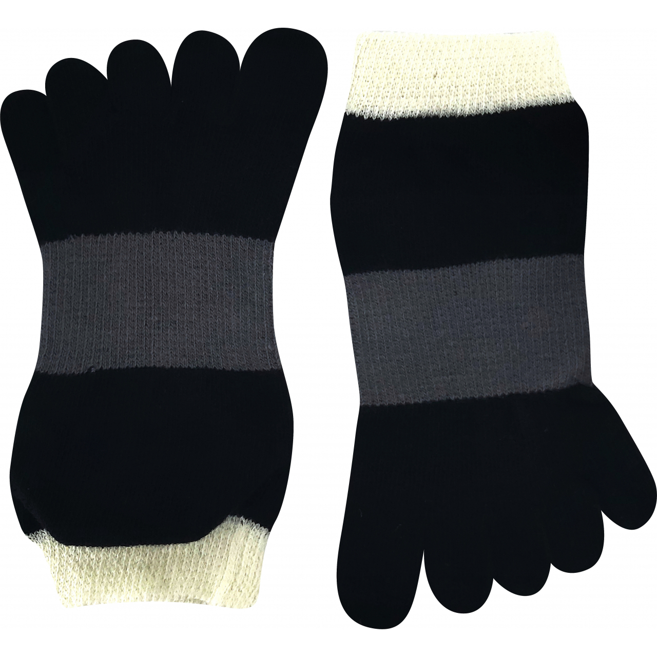 Ponožky unisex Boma Prstan-a 11 - černé-šedé, 42-46