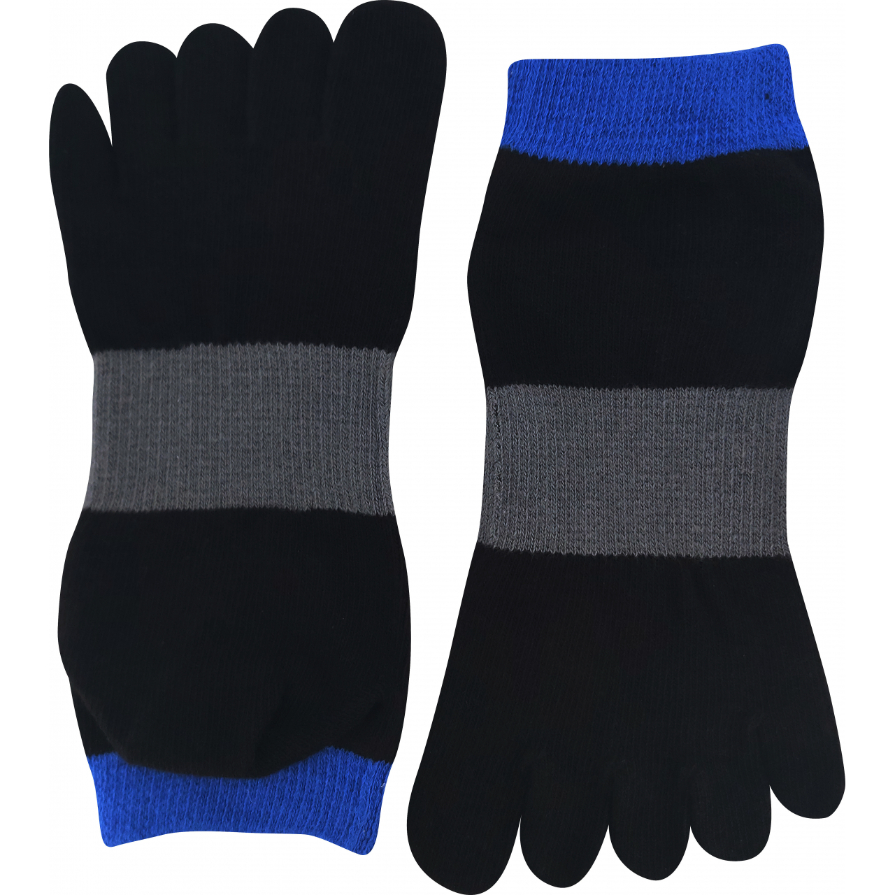 Ponožky unisex Boma Prstan-a 11 - černé-modré, 42-46