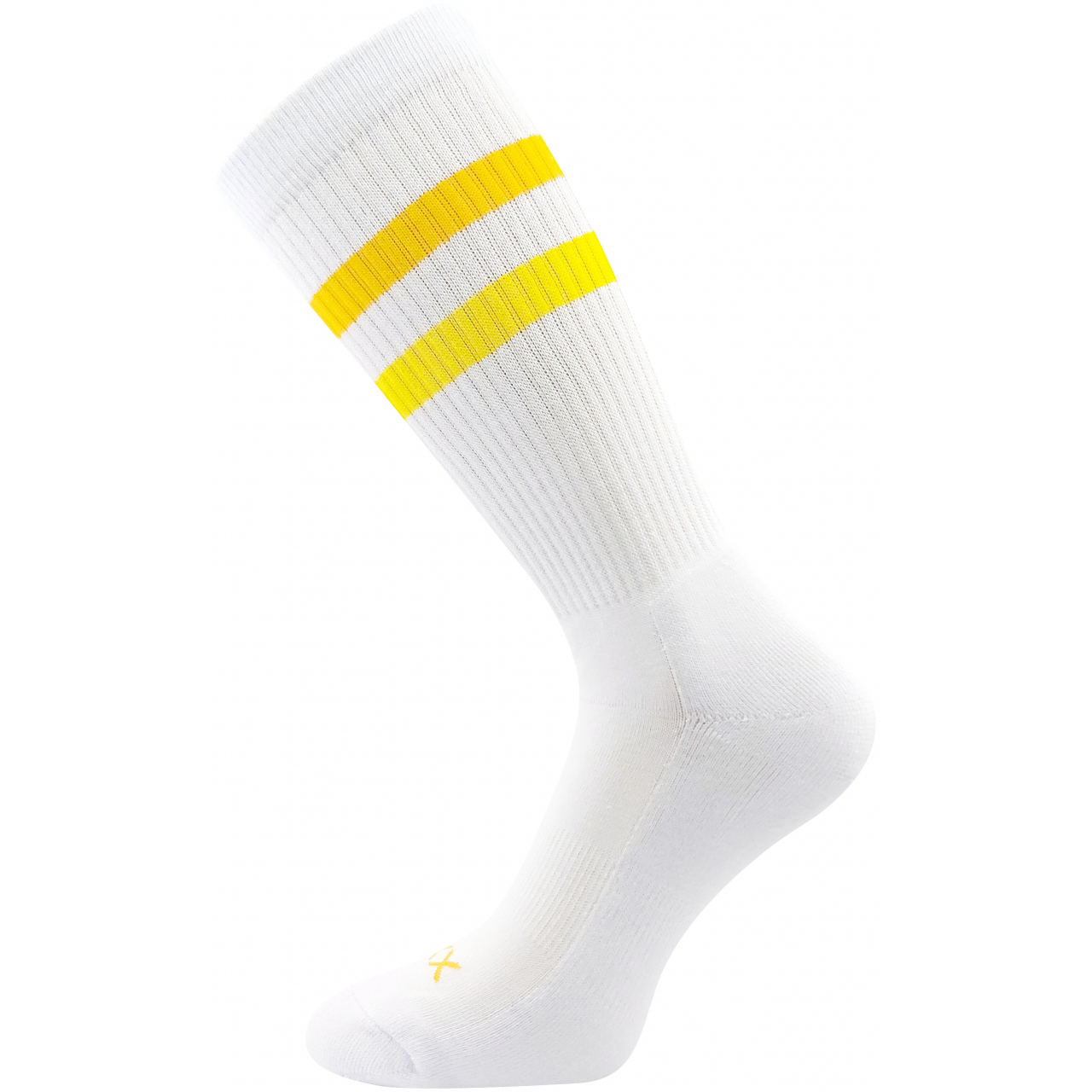 Ponožky pánské sportovní Voxx Retran - bílé-žluté, 43-46