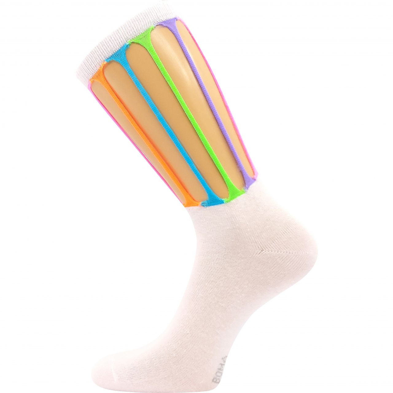 Ponožky dámské Boma Desdemona - růžové-barevné, 35-38