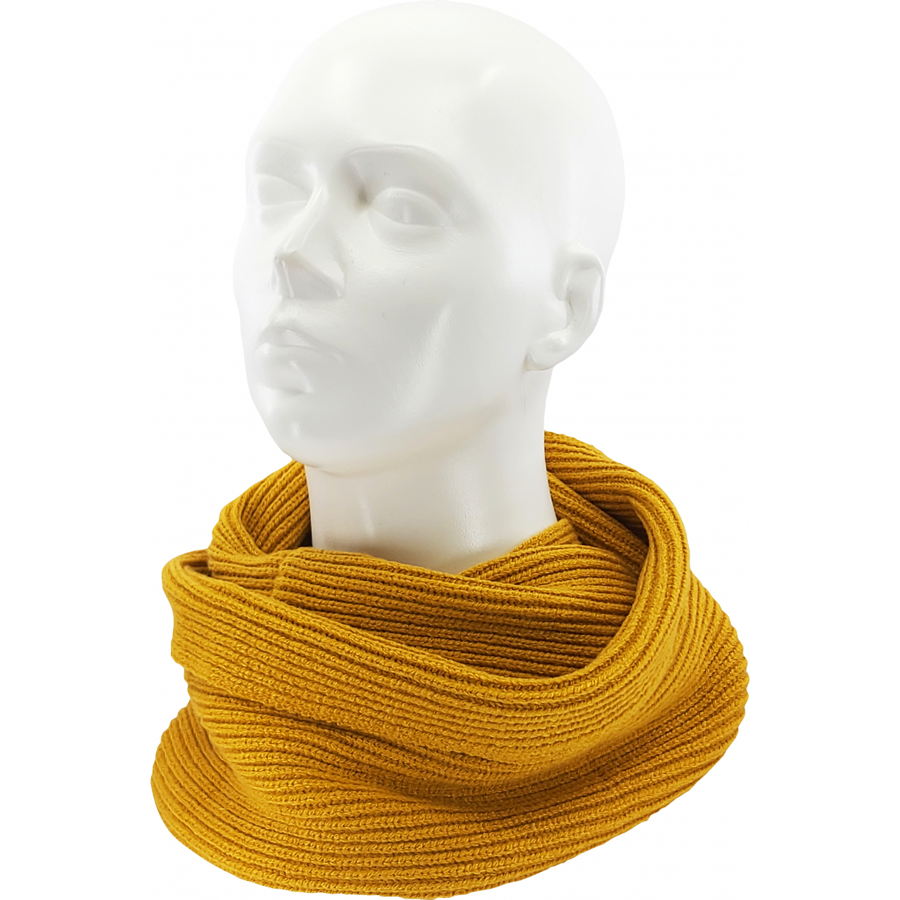 Šála dámská pletená Voxx Terracana - tmavě žlutá