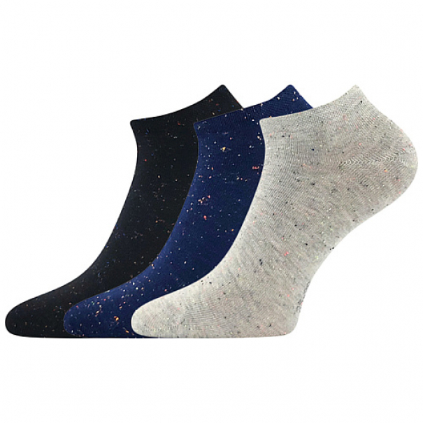 Ponožky dámské letní Lonka Nopkana 3 páry (černé, navy, šedé), 35-38