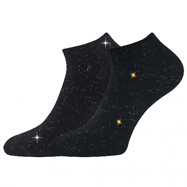 Ponožky dámské Lonka Birgit 2 páry - černé, 35-38
