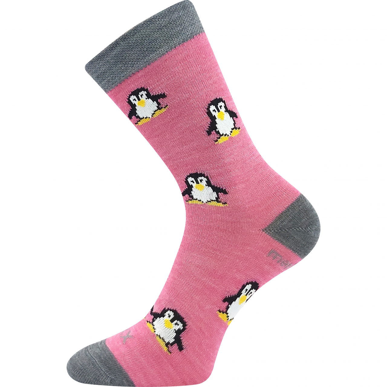 Ponožky dětské vlněné Voxx Penguinik - růžové, 35-38