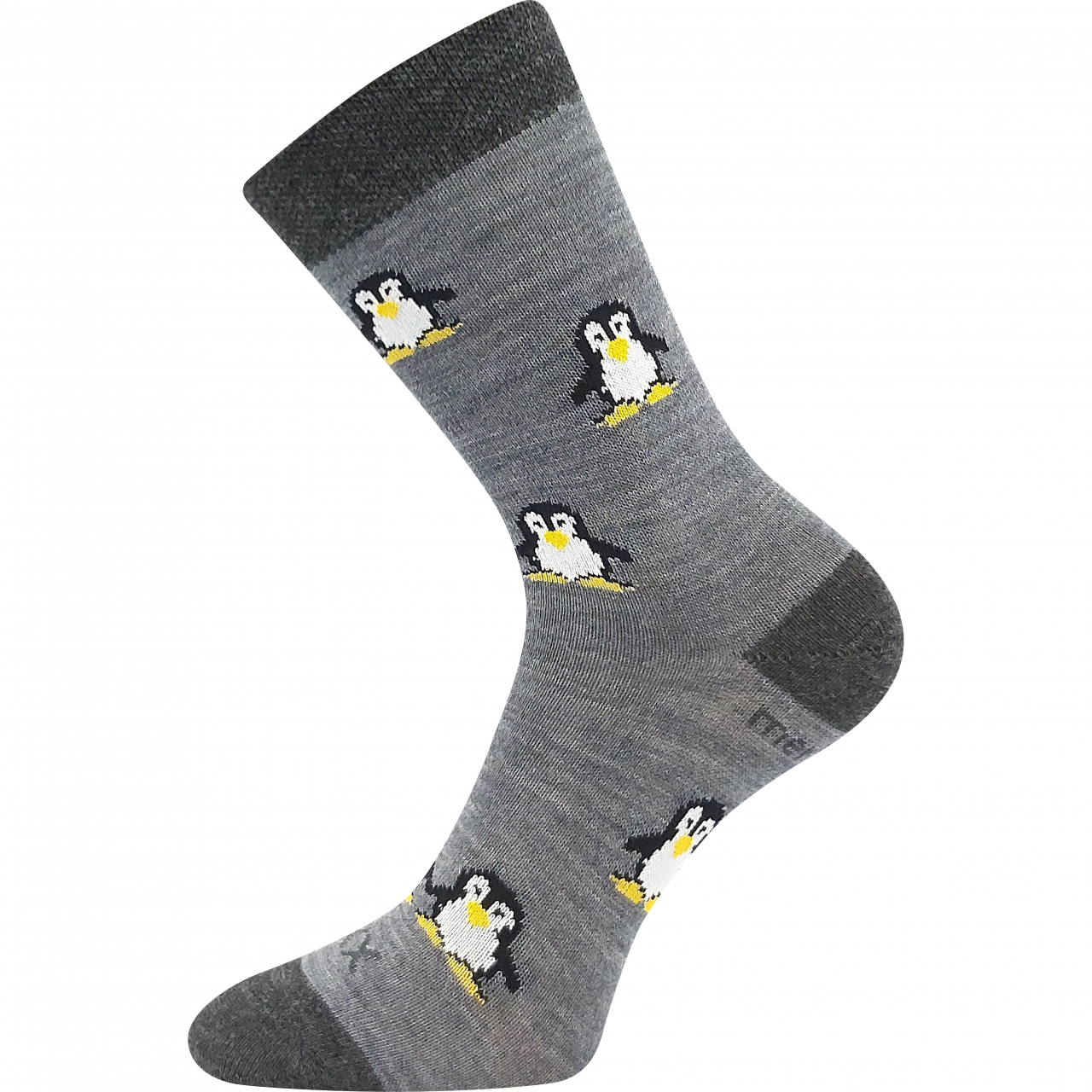 Ponožky dětské vlněné Voxx Penguinik - šedé, 35-38
