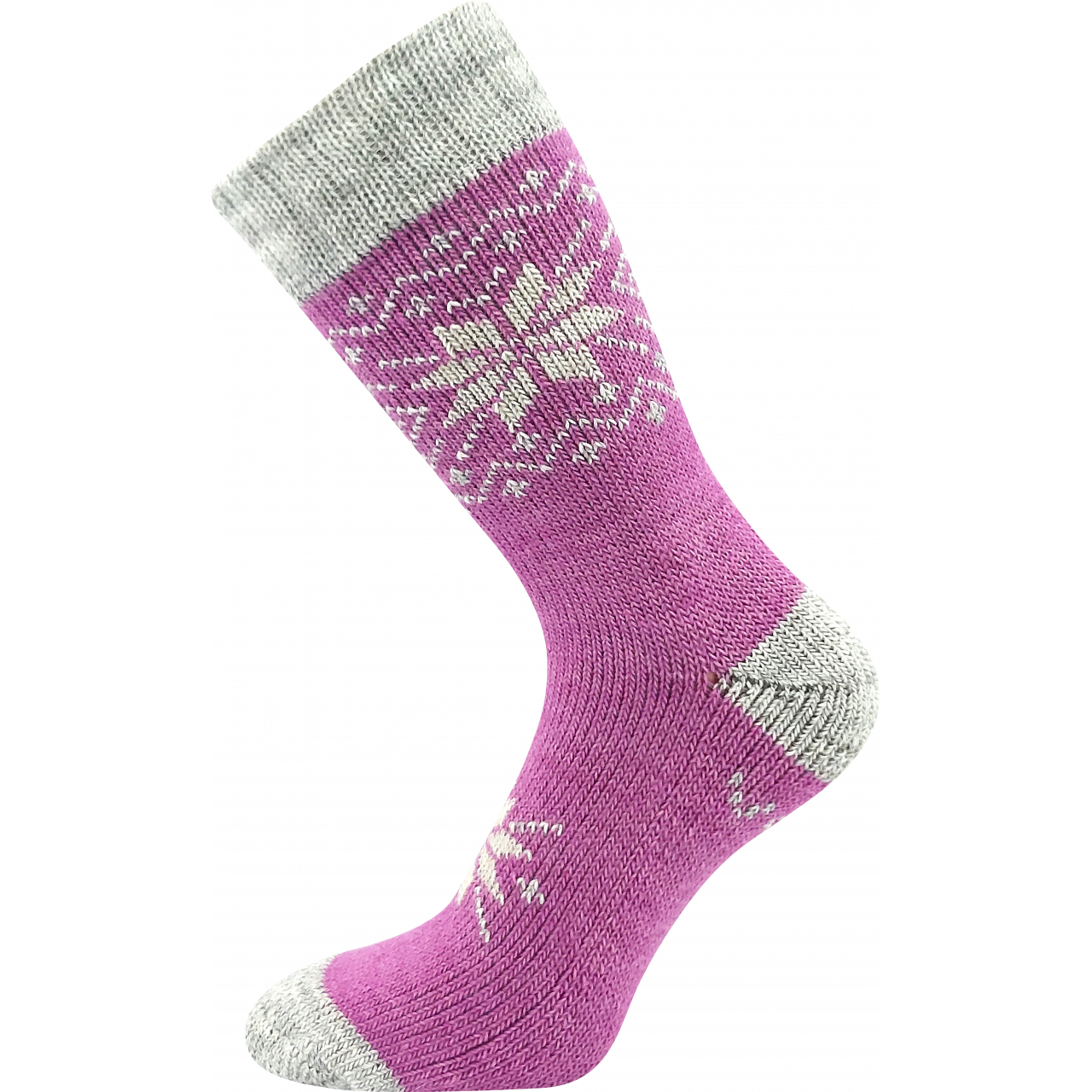 Ponožky unisex silné Voxx Alta - fialové-šedé, 39-42