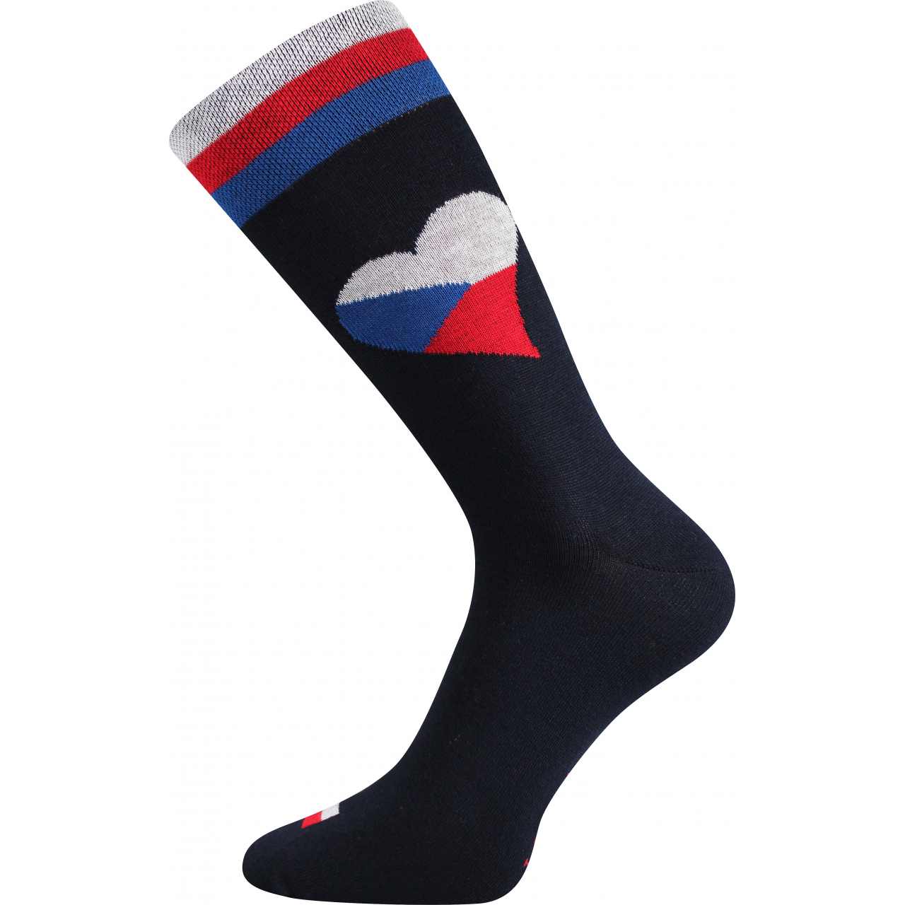 Ponožky pánské trendy Lonka Depate Vlajky - černé, 43-46
