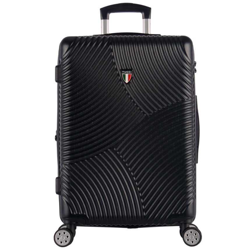 Cestovní kufr Tucci Srotolare T-0277/3-L ABS - černý