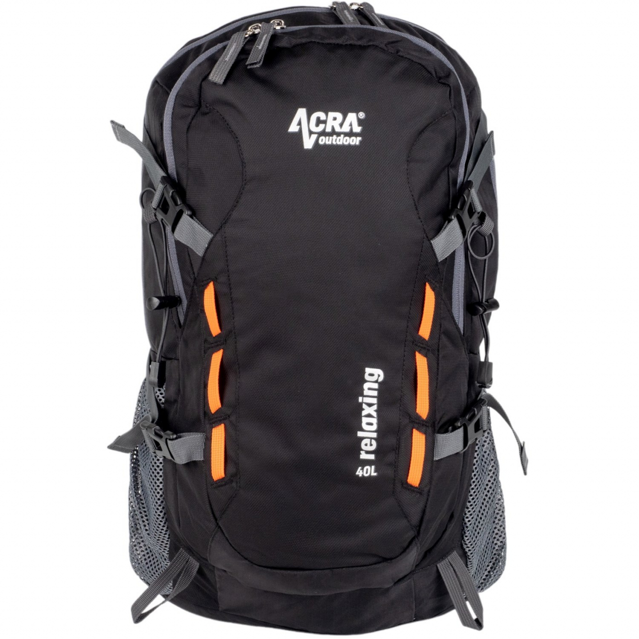 Batoh turistický Acra Relaxing 40 l - černý