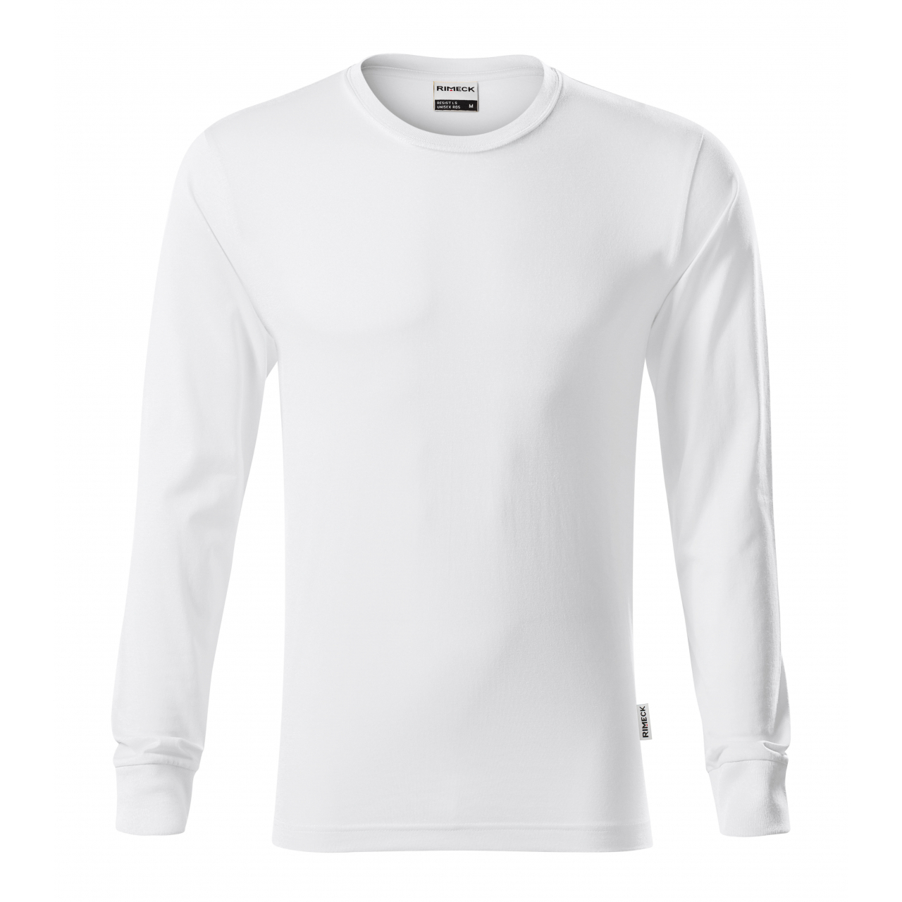 Tričko unisex Rimeck Ressist LS BL - bilé, M