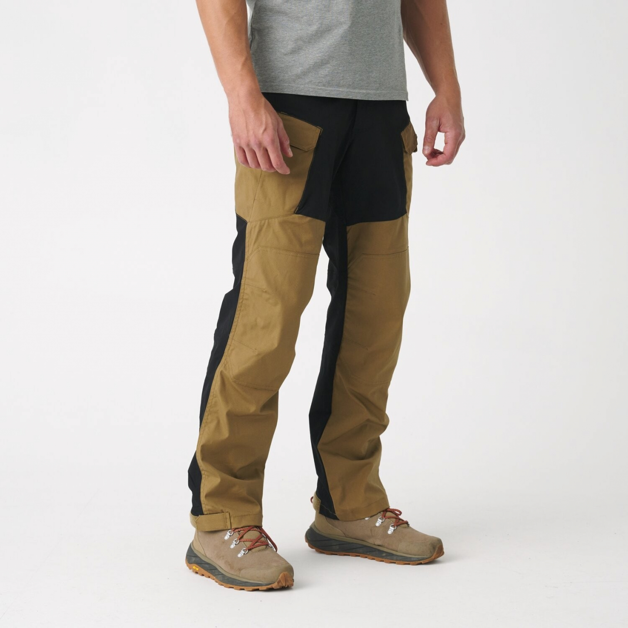 Kalhoty Helikon Hybrid Outback Pants Duracanvas - coyote-černé, M Long