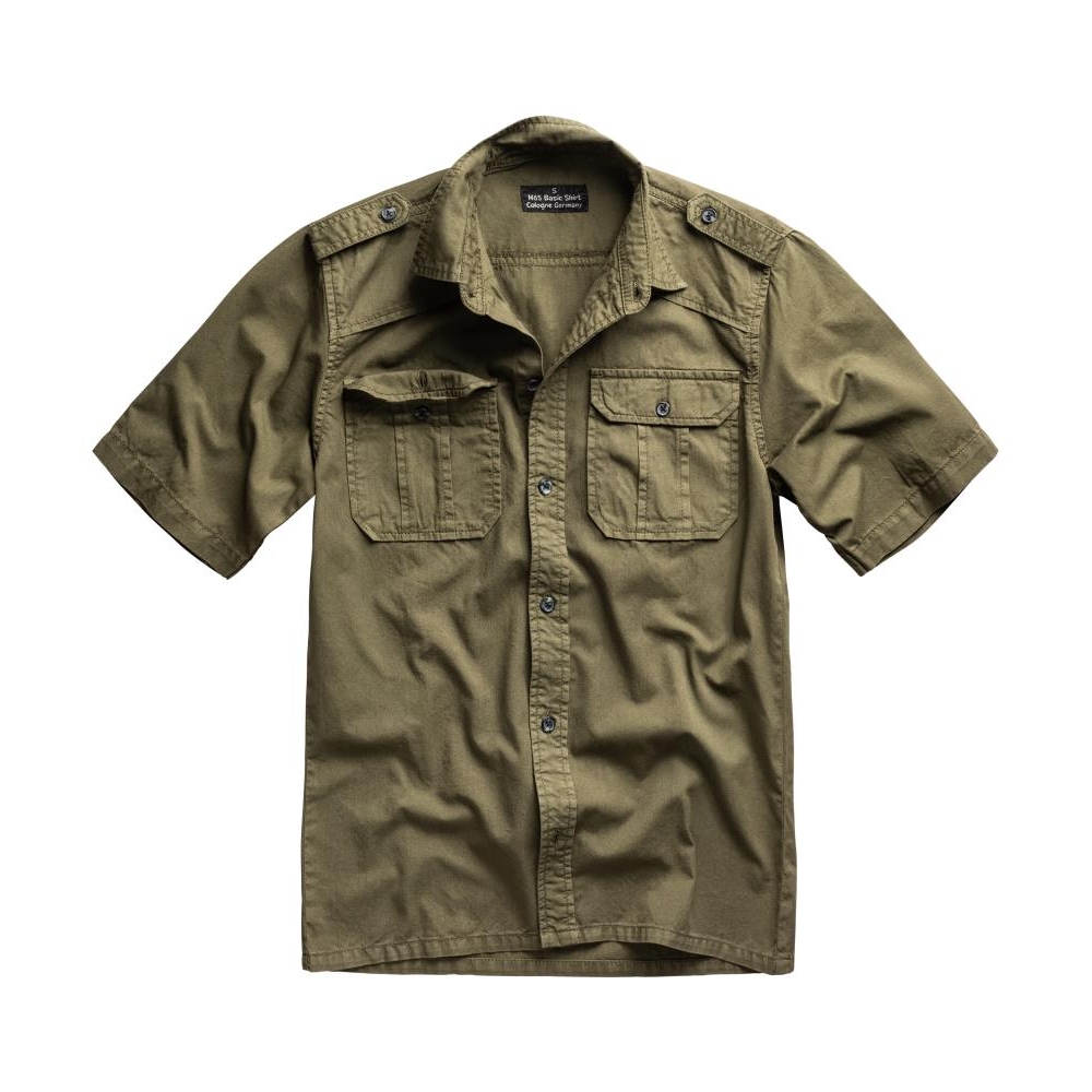 Košile Surplus M65 Basic Shirt s krátkým rukávem - olivová, S