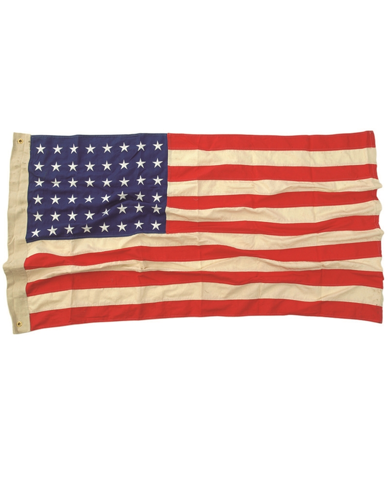 Vlajka USA vyšívaná 48 států