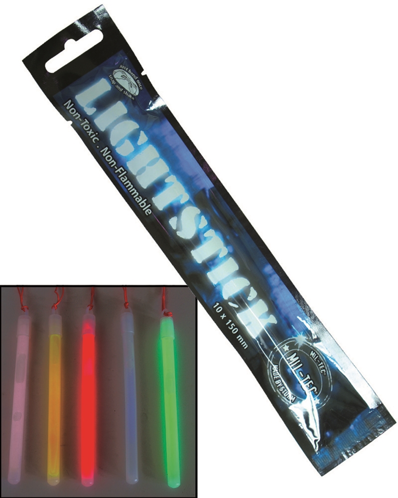 Svítící tyčinka 15x1 cm - modrá