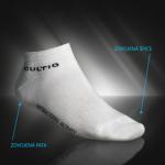 Znížené ponožky so striebrom Gultio - bielé