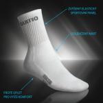 Polofroté ponožky s aktivním stříbrem vysoké Gultio - bílé