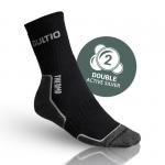 Termo ponožky s aktívnym striebrom Gultio - čierne