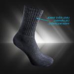 Zdravotné ponožky so striebornými vláknami Gultio - sivé