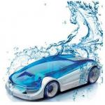 Auto na vodu - modré-biele