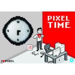 Hodiny Pixel nástenné