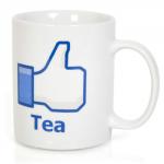 Hrnček Facebook Tea - biely