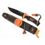 Nôž Gerber Bear Grylls Ultimate Pro s hladkým ostrím - čierny-oranžový