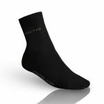 Středně snížené ponožky se stříbrem Gultio - černé