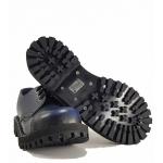Topánky Steel 3-dierkové - modré stierané