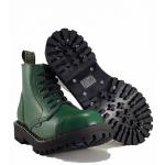 Topánky Steel 6-dierkové - zelené
