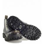 Topánky Steel 6-dierkové - čierne stierané
