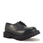 Topánky Steel 3-dierkové - zelené stierané