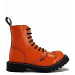Topánky Steel 8-dierkové - oranžové