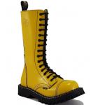 Topánky Steel 15-dierkové - žlté