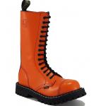 Topánky Steel 15-dierkové - oranžové