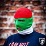 Kukla PGwear Balaclava Classic 19 - červená-zelená-biela